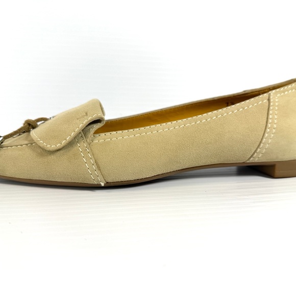 Tod’s Cream Beige Suede Flats. TOD’S Bowed Eve Driving Shoes. 7.5 - Picture 5 of 11